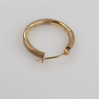 10kt Gold Hollow Hoop Earring