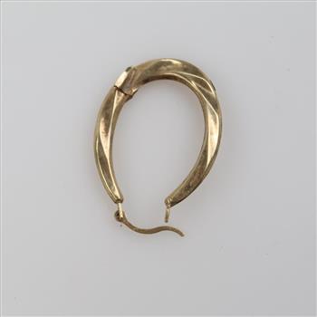 10kt Gold Hollow Hoop Earring