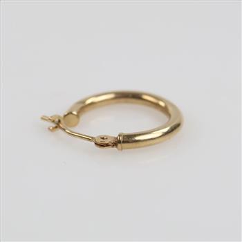 10kt Gold Hollow Hoop Earring