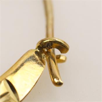 10kt Gold Hollow Hoop Earrings