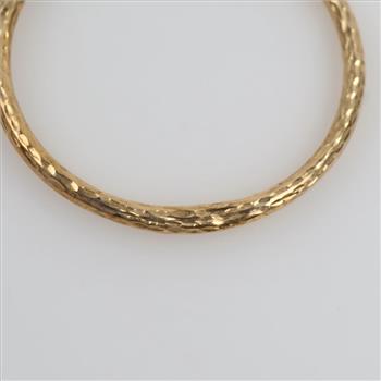 10kt Gold Hollow Hoops
