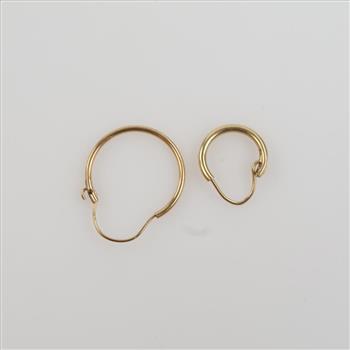 10kt Gold Hollow Jewelry, 2 Pieces