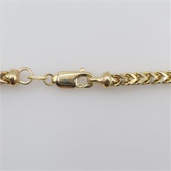 10kt Gold Hollow Link Necklace