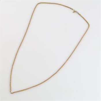 10kt Gold Hollow Link Necklace