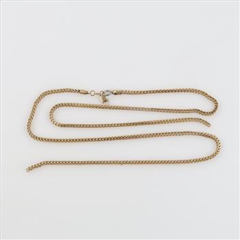 10kt Gold Hollow Link Necklace