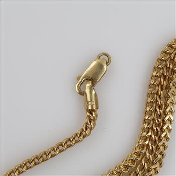 10kt Gold Hollow Link Necklace