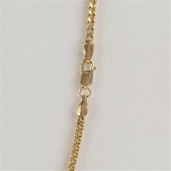 10kt Gold Hollow Link Necklace