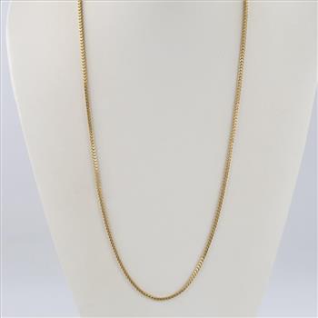 10kt Gold Hollow Link Necklace