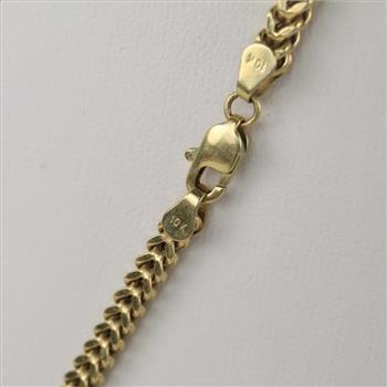10kt Gold Hollow Link Necklace