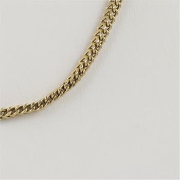 10kt Gold Hollow Link Necklace