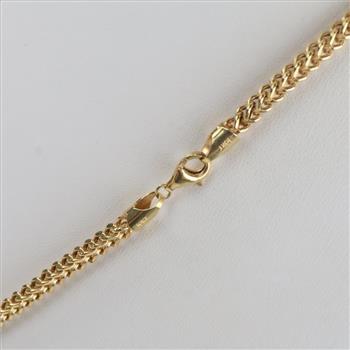 10kt Gold Hollow Link Necklace