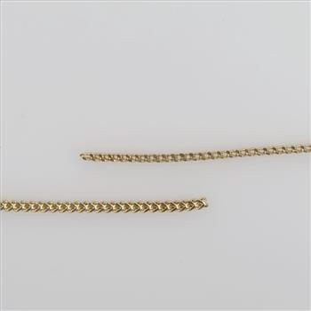 10kt Gold Hollow Link Necklace