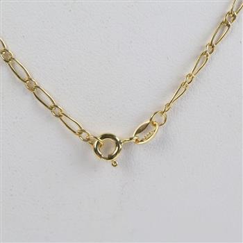 10kt Gold Hollow Link Necklace