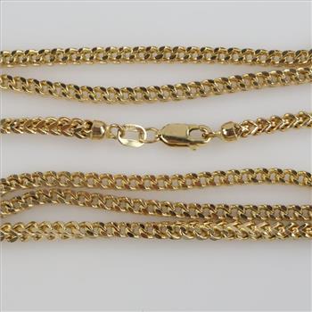 10kt Gold Hollow Necklace