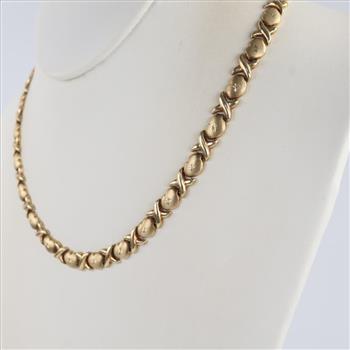 10kt Gold Hollow Necklace