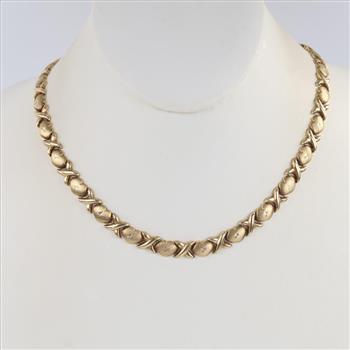 10kt Gold Hollow Necklace