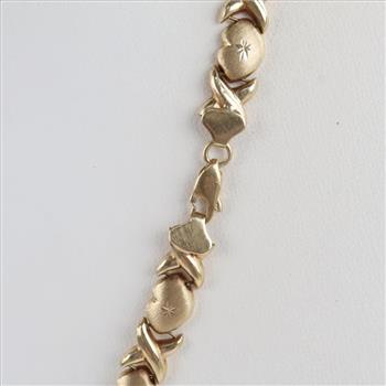 10kt Gold Hollow Necklace