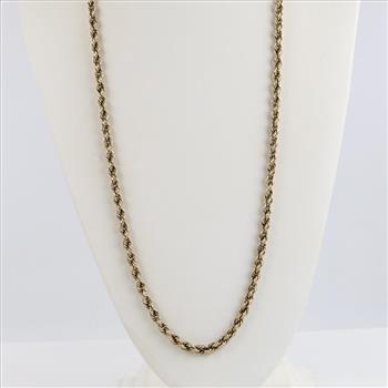 10kt Gold Hollow Necklace
