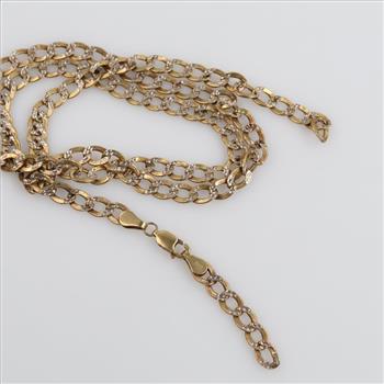10kt Gold Hollow Necklace