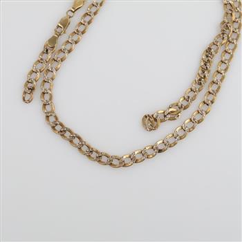 10kt Gold Hollow Necklace