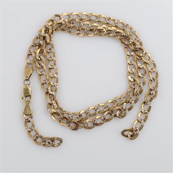 10kt Gold Hollow Necklace