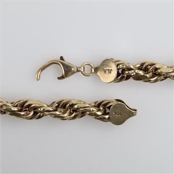 10kt Gold Hollow Necklace