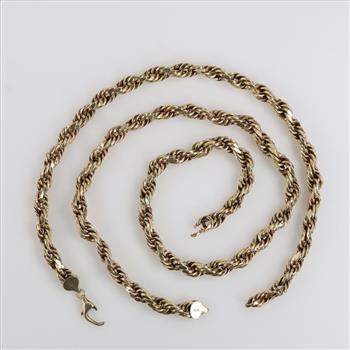 10kt Gold Hollow Necklace