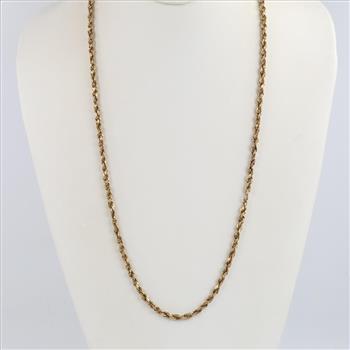 10kt Gold Hollow Necklace