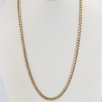 10kt Gold Hollow Necklace