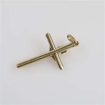 10kt Gold Hollow Religious Pendant