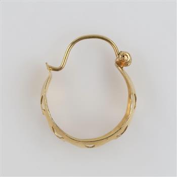 10kt Gold Hoop Earring