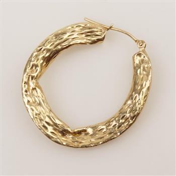 10kt Gold Hoop Earring