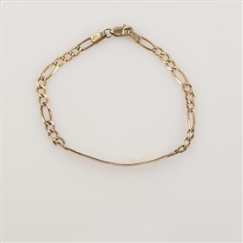 10kt Gold ID Bracelet