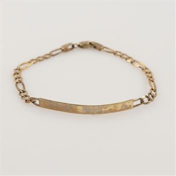 10kt Gold ID Bracelet