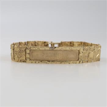 10kt Gold ID Bracelet