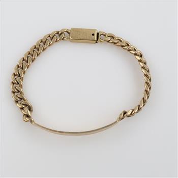 10kt Gold ID Bracelet