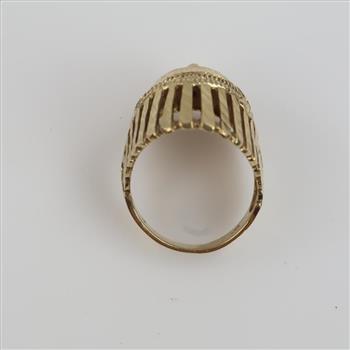 10kt Gold Indian Chief Head Ring