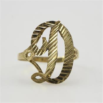 10kt Gold Initial 