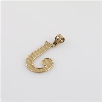 10kt Gold Initial Pendant