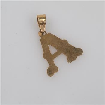 10kt Gold Initial Pendant