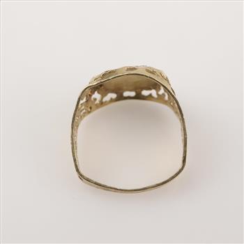 10kt Gold Initial Ring