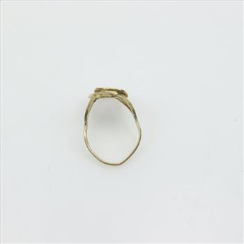 10kt Gold Initial Ring