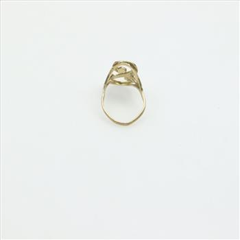 10kt Gold Initial Ring