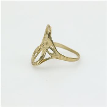 10kt Gold Initial Ring