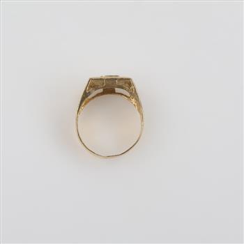 10kt Gold Initial Ring