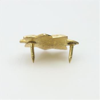 10kt Gold Leaf Shaped Pin