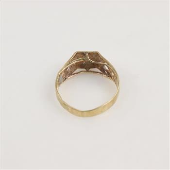 10kt Gold Letter B Ring