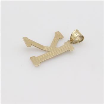 10kt Gold Letter K Pendant