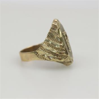 10kt Gold Letter P Ring