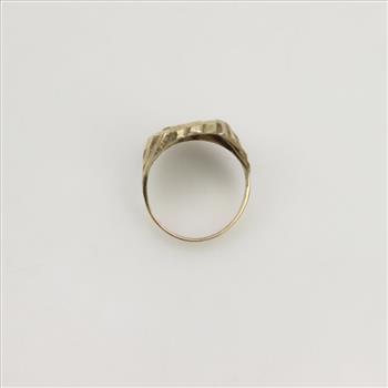 10kt Gold Letter P Ring